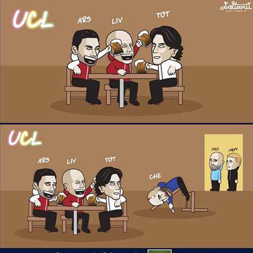 Daily Laugh - English teams in UCL