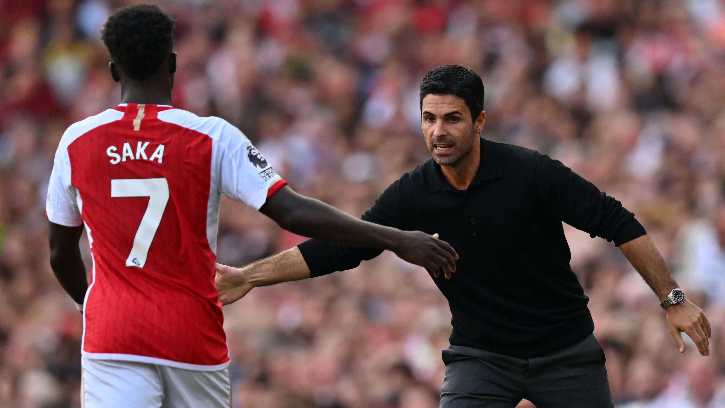 'I would love that!' - Mikel Arteta calls on Bukayo Saka to follow William Saliba and agree new Arsenal contract