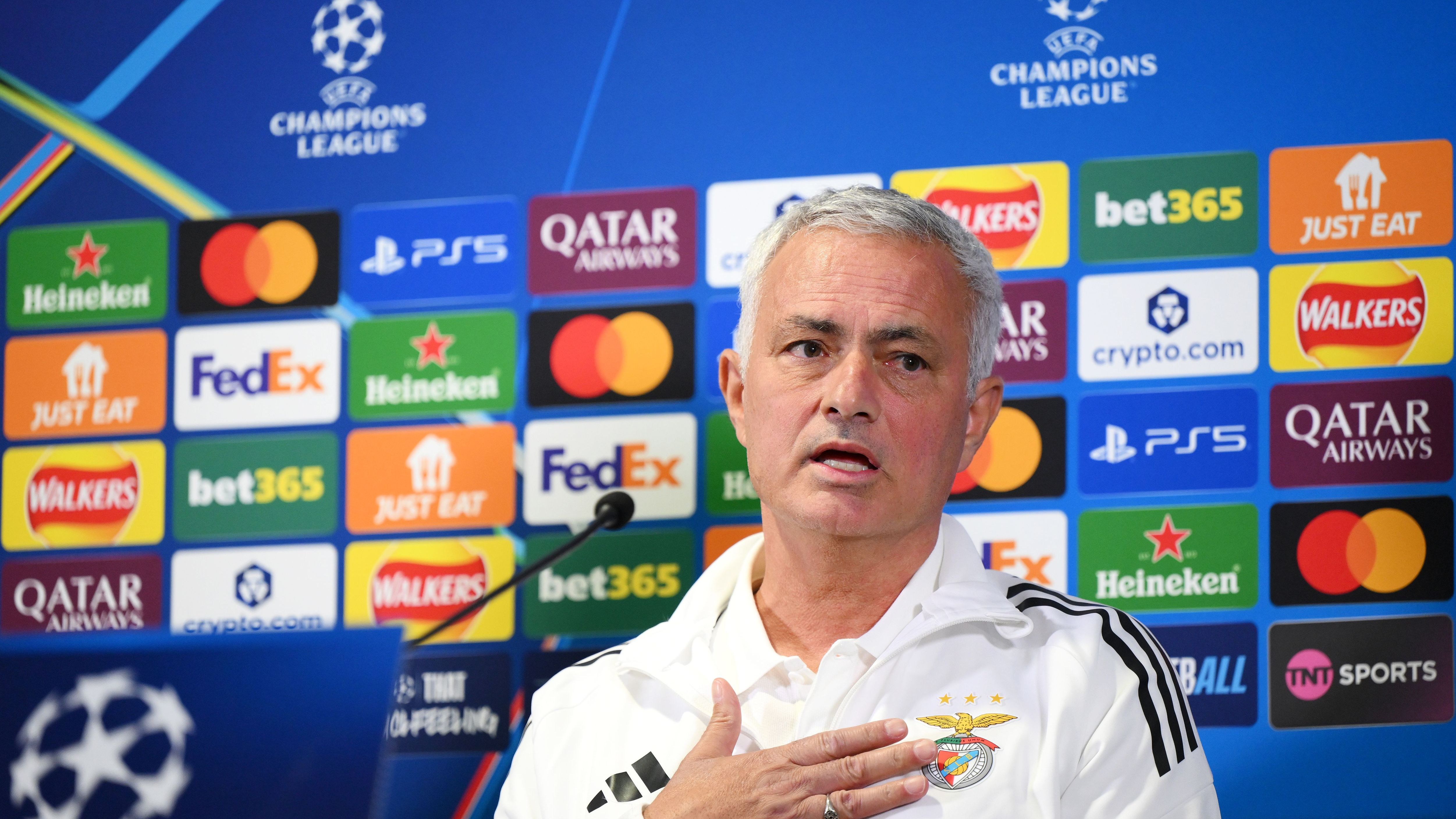 'I am not a Blue now' - Jose Mourinho fires warning to Chelsea ahead of Champions League reunion with Benfica