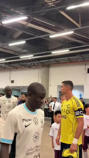 KANTE COOL Fans say ‘Kante is too funny’ after spotting what former Chelsea star did to Cristiano Ronaldo