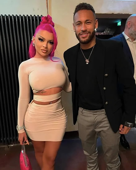 HIP-HOP TO IT Harry Kane poses with raunchy rapper famous for shock TV clip and sliding into footballers’ DMs after Bayern Munich win