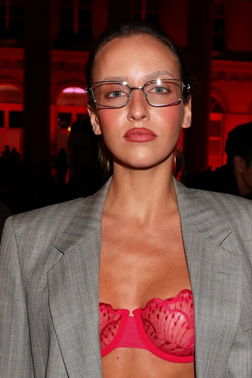 GIN & TONIC David Ginola’s nepo baby daughter Carla turns up at Paris Fashion Week event with bra fully exposed