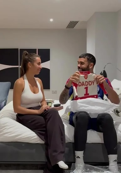 BABY JOY Arsenal star David Raya reveals he’s set to be a dad with heartwarming video showing the moment he found out