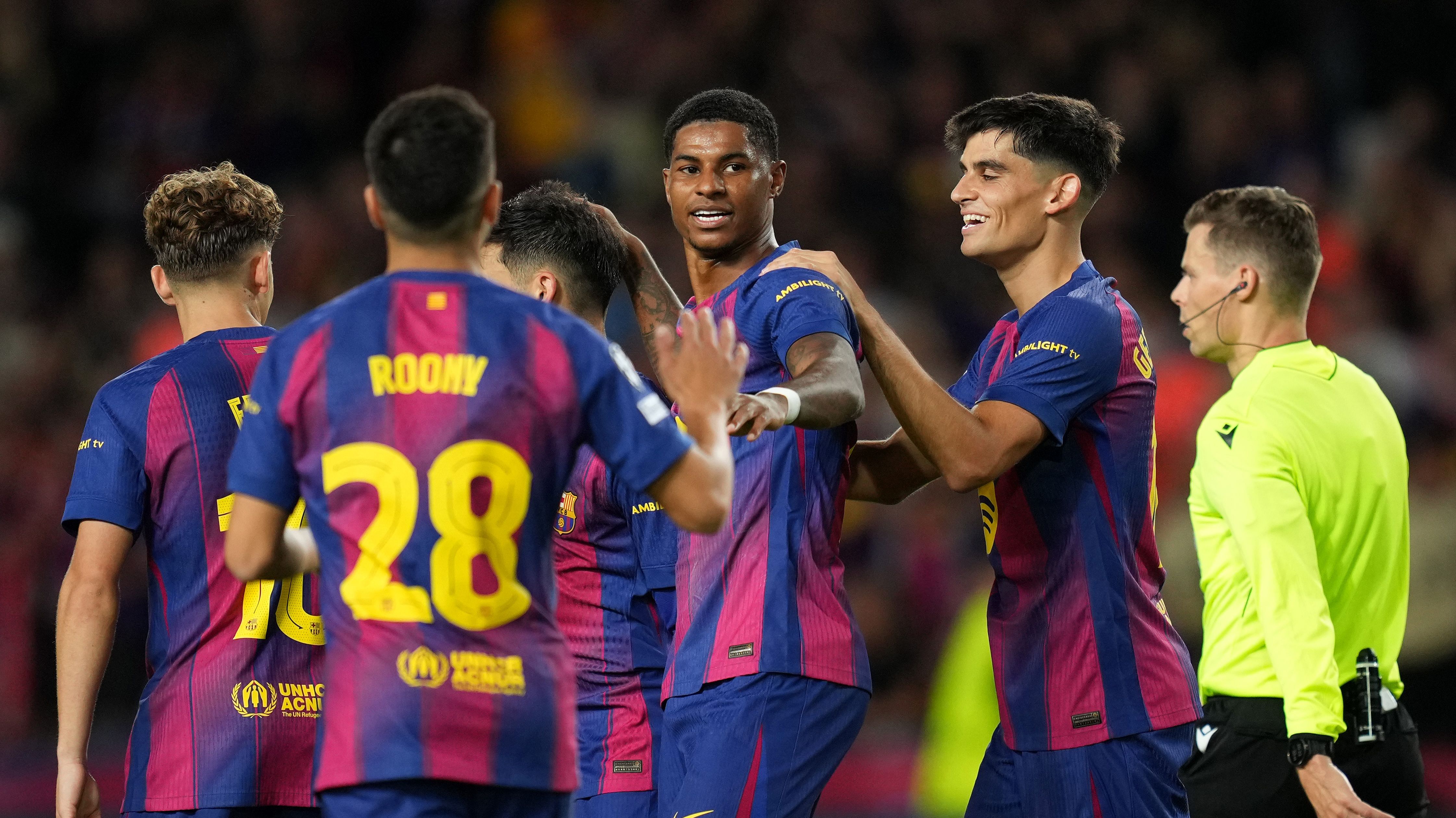'Barcelona's best player!' - Marcus Rashford lights up Champions League again to lead Barca's destruction of Olympiacos