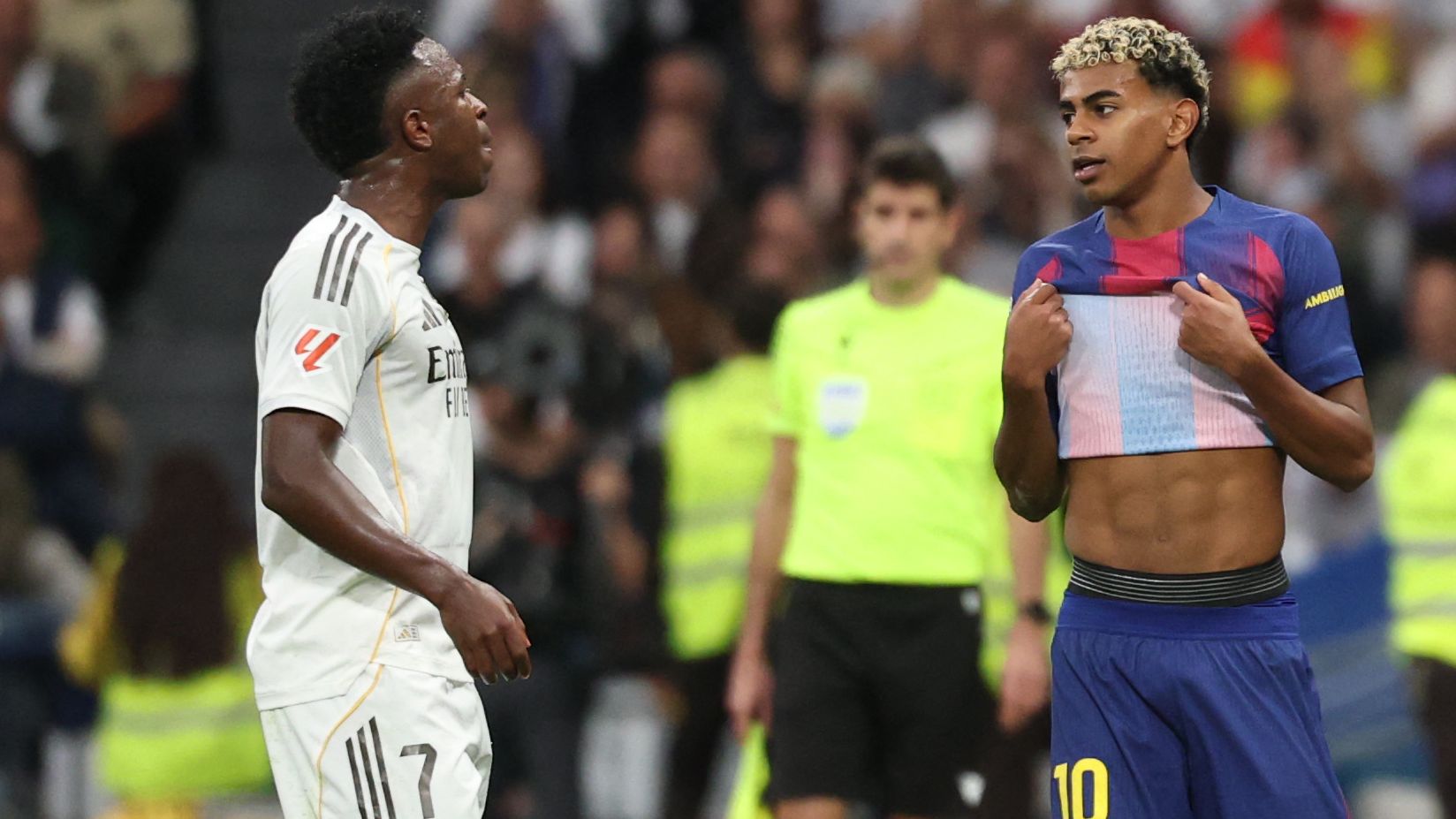 Savage Vinicius Junior jibe at Lamine Yamal revealed as Real Madrid shut down Barcelona wonderkid in huge El Clasico victory
