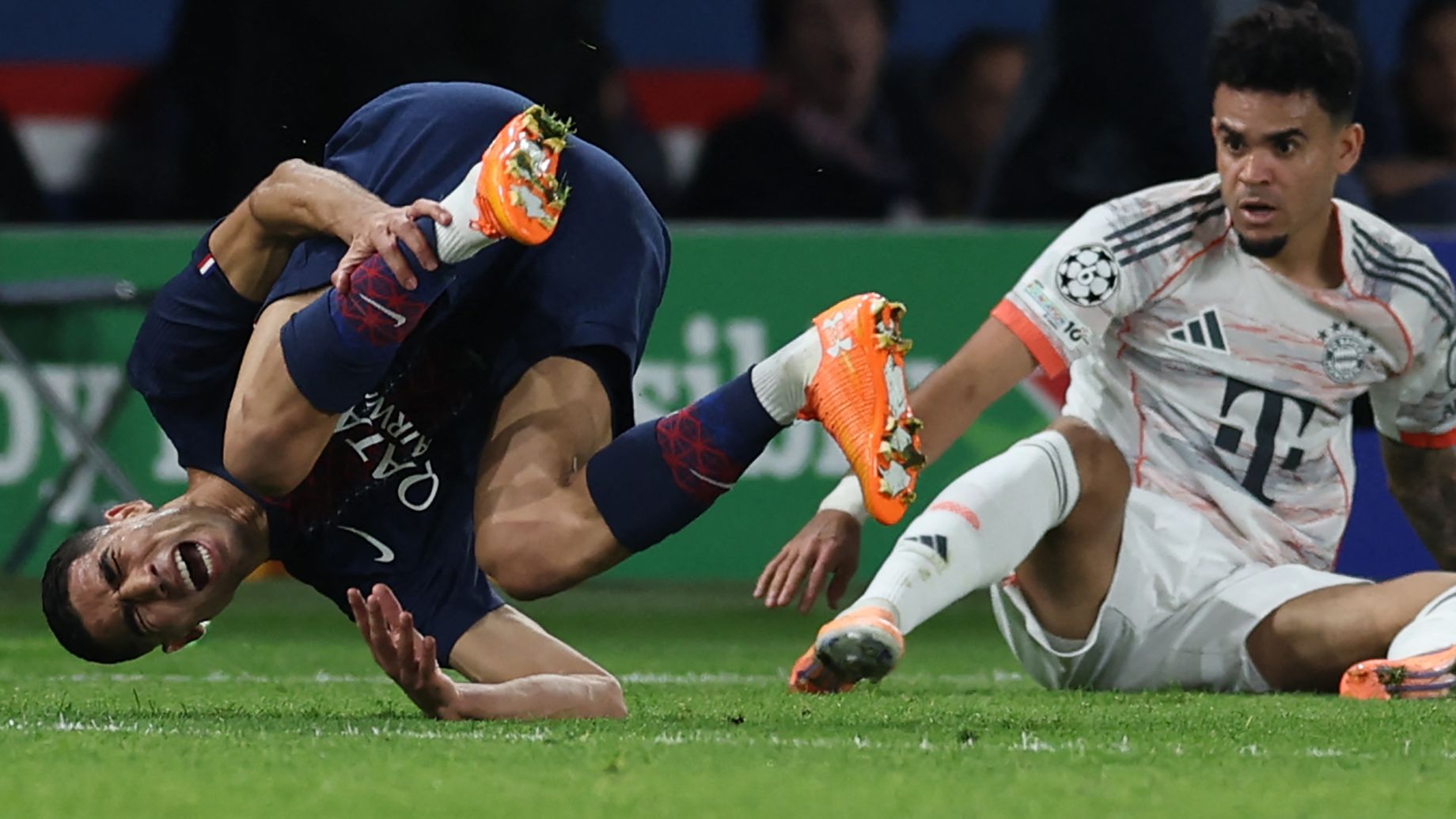 Ousmane Dembele injured again! Ballon d'Or winner forced off early in PSG's clash with Bayern Munich as bad fortune continues