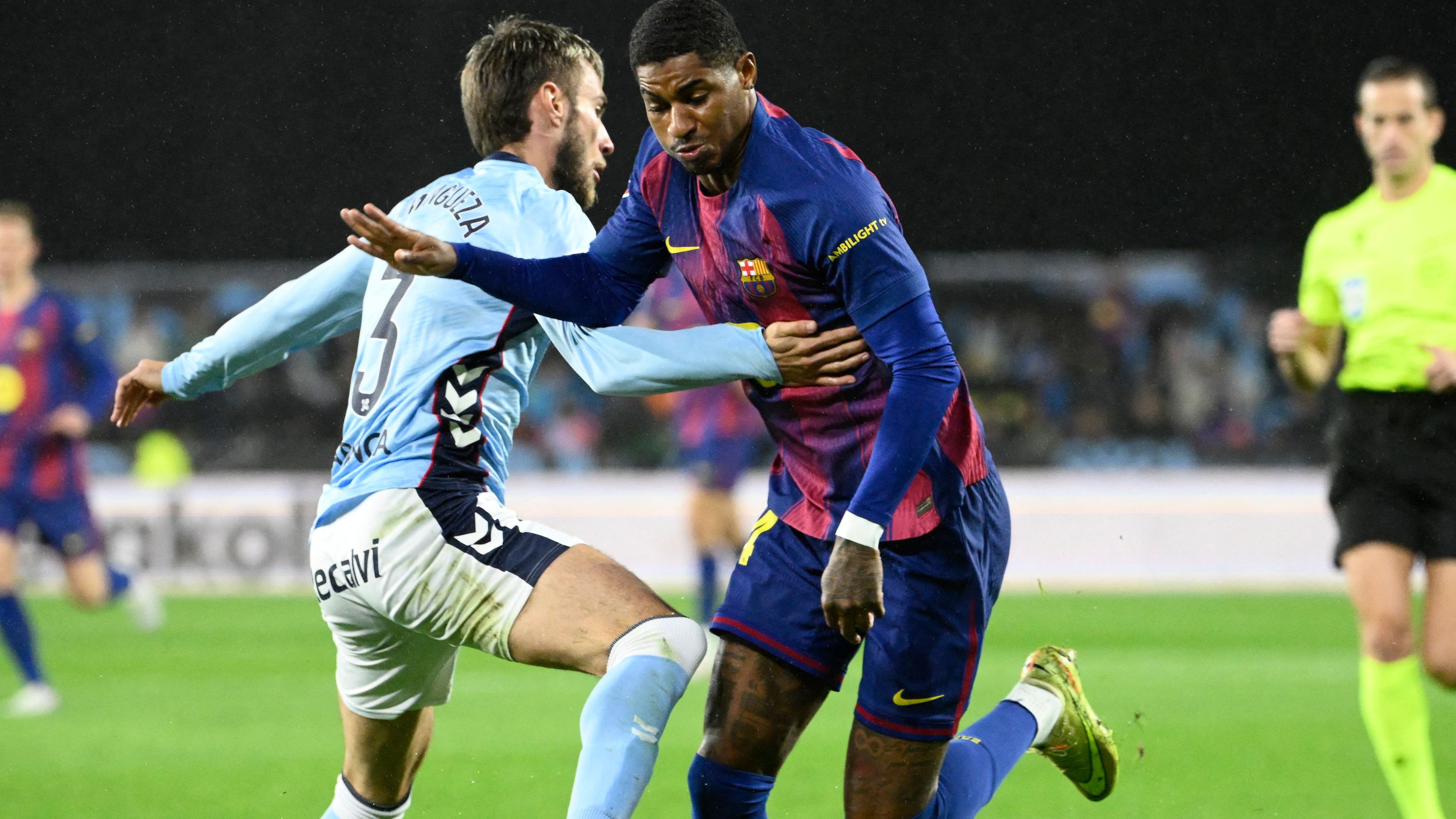 Barcelona player ratings vs Celta Vigo: Hat-trick hero Robert Lewandowski leads Blaugrana in cutting La Liga gap to Real Madrid as chief-assister Marcus Rashford again impresses
