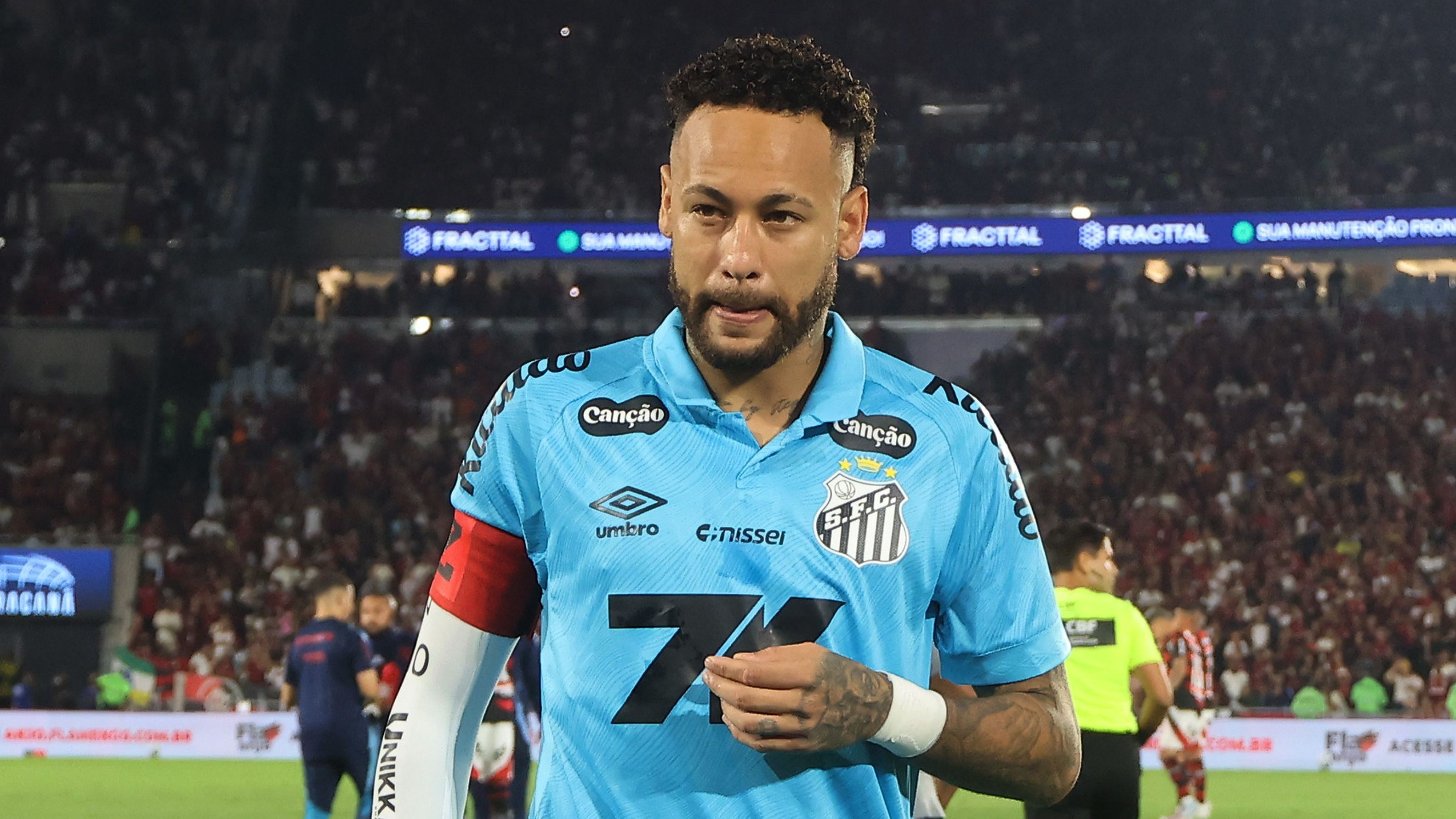 Neymar's Santos escape route? Brazilian club looking to beat Lionel Messi's Inter Miami to transfer with PSG & Chelsea legend Thiago Silva the driving force as Santos face relegation
