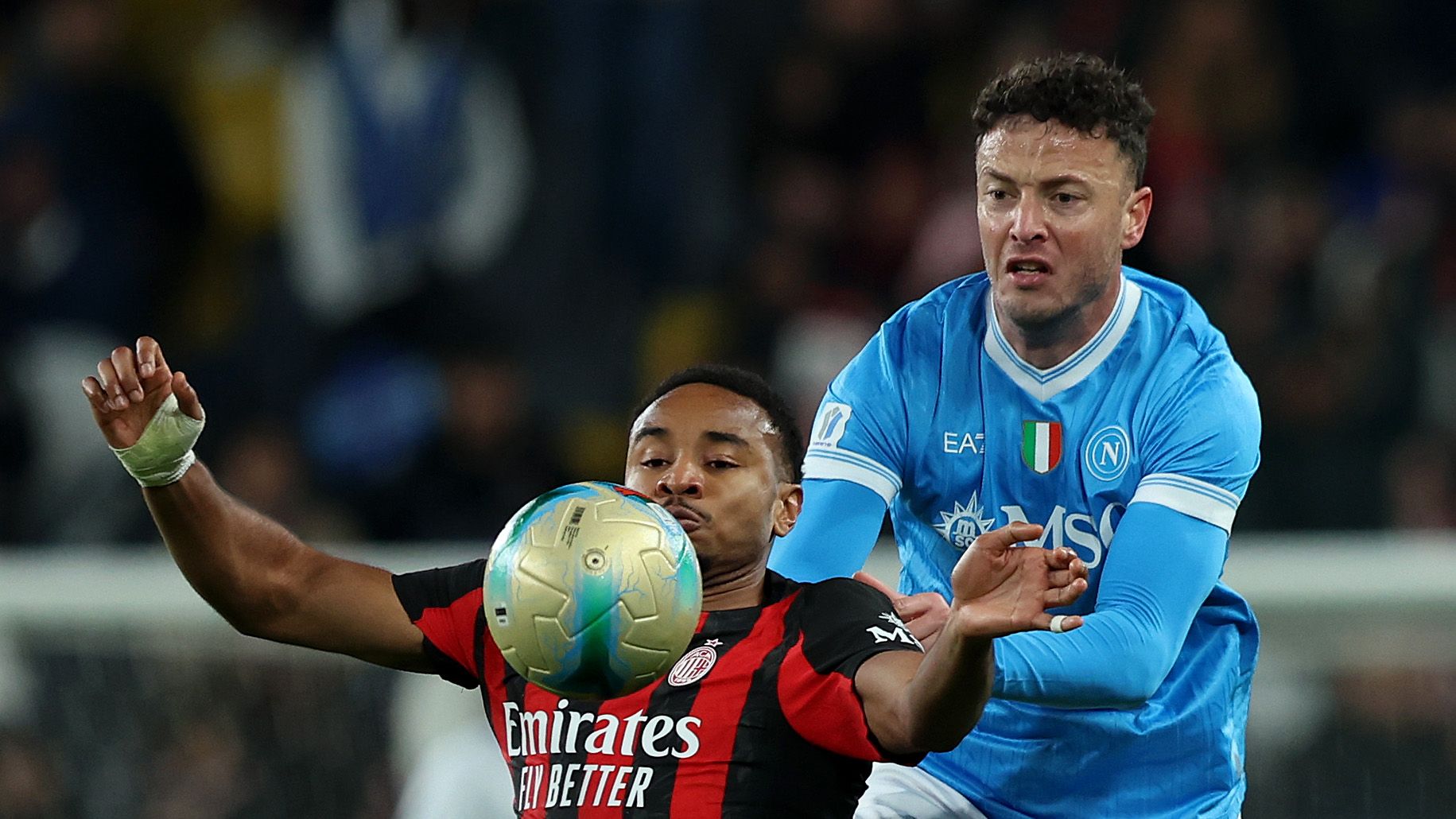 Christian Pulisic and AC Milan unable to defend Supercoppa Italiana as Napoli cruise to win in semifinal clash