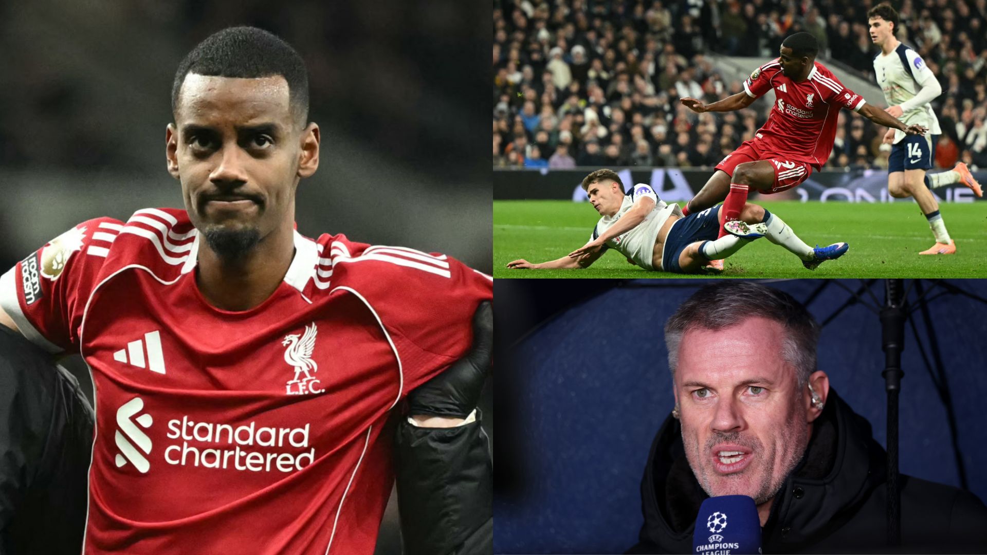 'Just really bad luck' - Jamie Carragher defends Micky van de Ven over Alexander Isak challenge that has left Liverpool fearing striker has suffered leg fracture