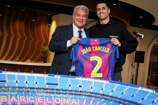 DONE DEAL: Barcelona sign Joao Cancelo on loan from Al-Hilal until the end of the season