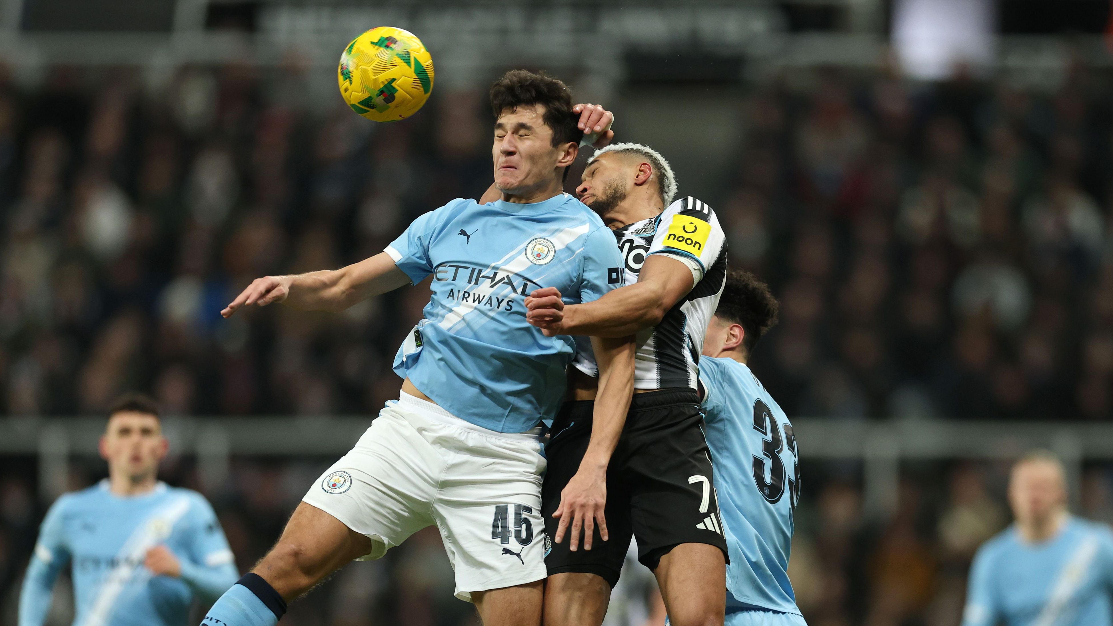 Man City player ratings vs Newcastle: Antoine Semenyo is on fire! New signing puts Pep Guardiola's side on path to Carabao Cup final as Eddie Howe's fears realised
