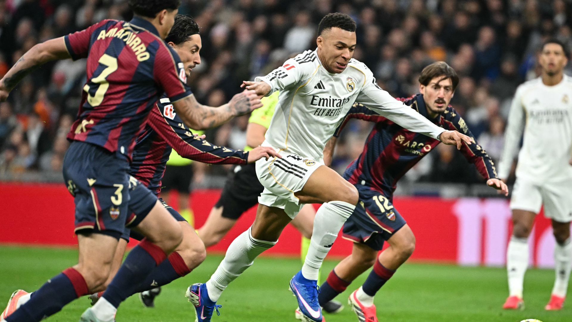 Real Madrid player ratings vs Levante: Kylian Mbappe bails out Blancos once more as Jude Bellingham and Vinicius Jr put in performances deserving of Bernabeu boos