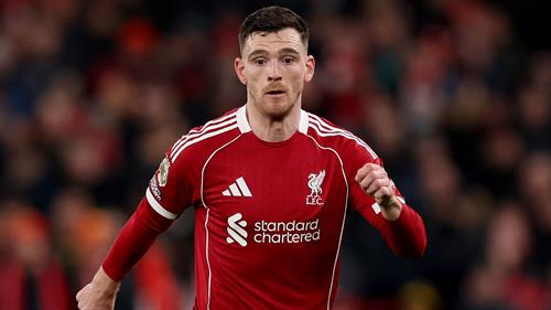 Liverpool set to recall defender from loan as replacement for Andy Robertson as Scotland star inches closer to Tottenham transfer