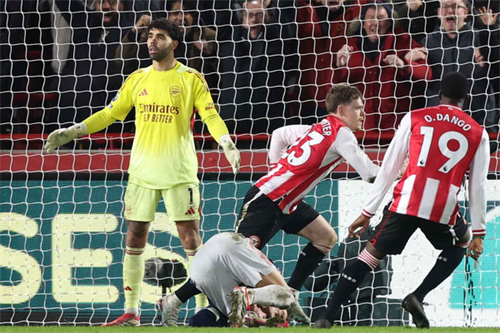 Impressive Brentford hold Arsenal as lead at top is cut to four points