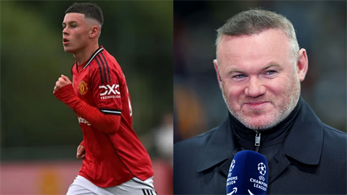 Man Utd's next generation! Wayne Rooney present as son Kai comes on as a substitute for Man Utd U18s but another wonderkid steals the show