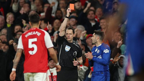 Chelsea's Pedro Neto stung with FA charge for being too slow to leave pitch after red card during Arsenal loss as alleged use of 'abusive words' also cited