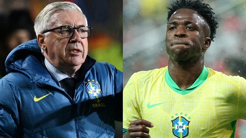 Carlo Ancelotti backs Vinicius Jr to get back to his best as Brazil boss insists Real Madrid star 'never lets anyone down'