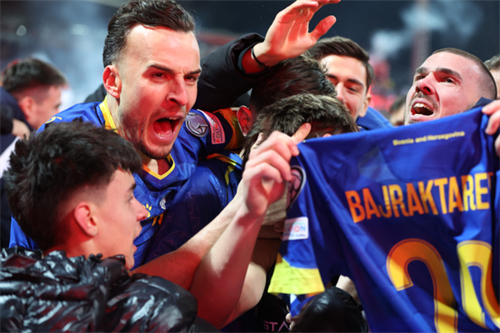 Italy miss out on third consecutive World Cup as Bosnia qualify on penalties