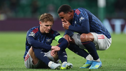 Norway boss delivers Martin Odegaard injury update after Arsenal captain limps out of Sporting CP win