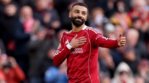 Mohamed Salah equals Steven Gerrard record after scoring in his final Merseyside derby for Liverpool