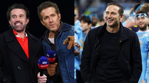 Wrexham co-owners Mac & Reynolds send Vegas invite to Lampard & Coventry