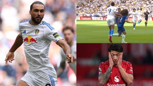Calvert-Lewin ESCAPES red for Cucurella hair-pull