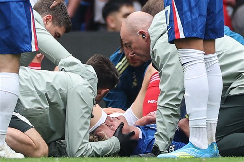 Derry hospitalised as Chelsea provide update following head clash