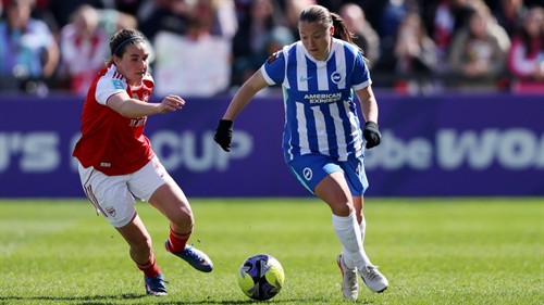 Lionesses icon Kirby still thriving as Brighton eye FA Cup glory