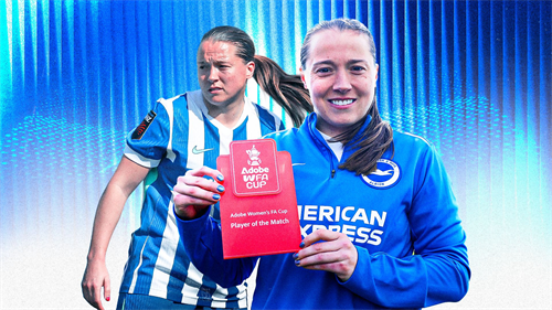Lionesses icon Kirby still thriving as Brighton eye FA Cup glory