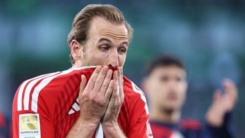 VIDEO: Penalty spot scuff that led to Harry Kane firing wildly wide for Bayern Munich - with ‘dirty tricks’ of Wolfsburg star Jeanuel Belocian caught on camera