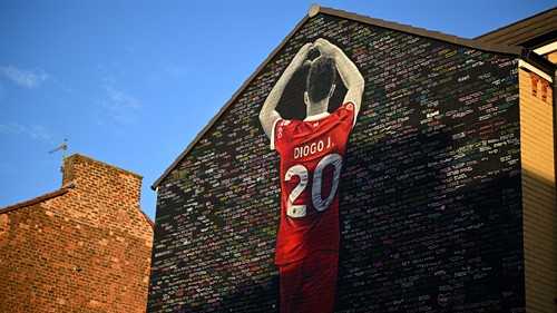 Liverpool release images of Jota & Silva memorial