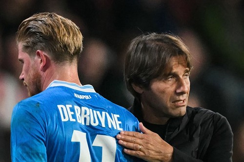 De Bruyne needs stitches as Conte confirms Napoli injury