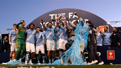 Guardiola hails Man City's FA Youth Cup winners