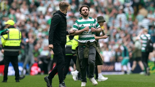 HUGE drama as Celtic beat Hearts to clinch title