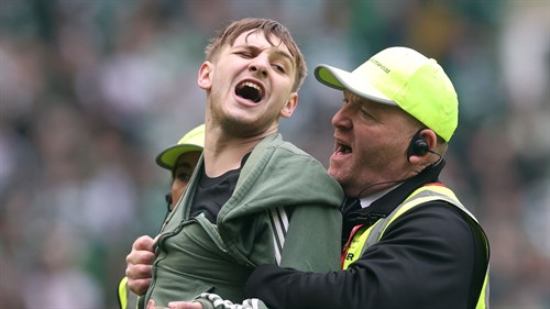 Hearts demand action after Celtic pitch invasion