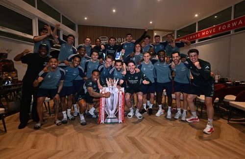 Mikel Arteta's first words after Arsenal crowned Premier League champions