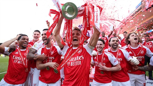 Odegaard lifts PL trophy as Arsenal celebrate first title in 22 years