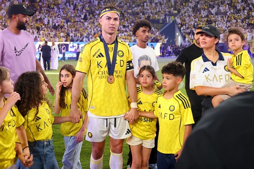 Cristiano Ronaldo’s son Mateo scores long-range free-kick as Georgina Rodriguez shares ‘like dad’ footage