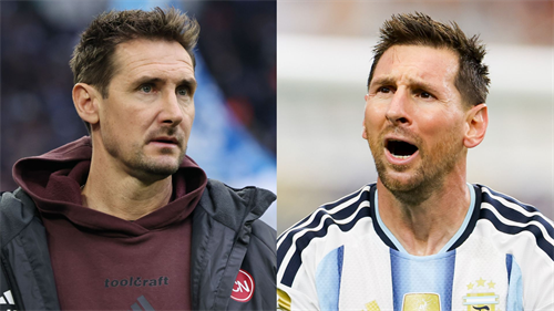 Klose congratulates Messi on World Cup record