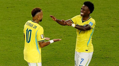 Vinicius carrying Brazil after finally showing up for Selecao