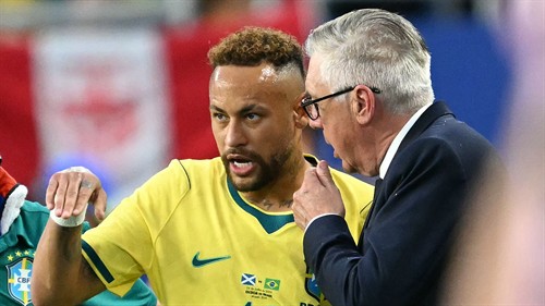 Did Davide shake his head at Neymar sub? Ancelotti's wife defends Brazil coach