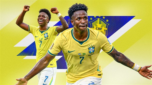 Vinicius carrying Brazil after finally showing up for Selecao