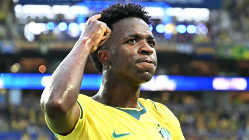 Vinicius carrying Brazil after finally showing up for Selecao