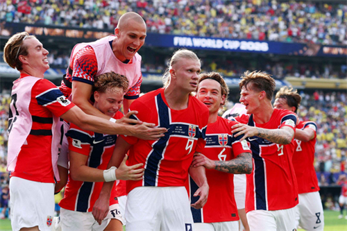 Haaland double fires Norway past Brazil into last eight