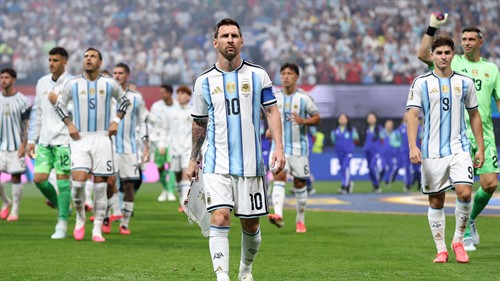 ‘Everyone except England’ - Messi reacts to lining up rare career first