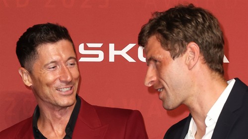 'What a game!' - Lewandowski and Muller reunite after cancelled MLS clash