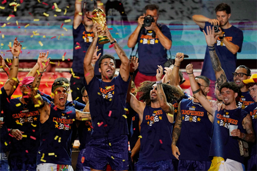 Spain stars take it all in as two million celebrate World Cup parade in Madrid