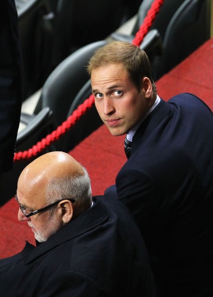 Britain's Prince William and Harry watched England WC match