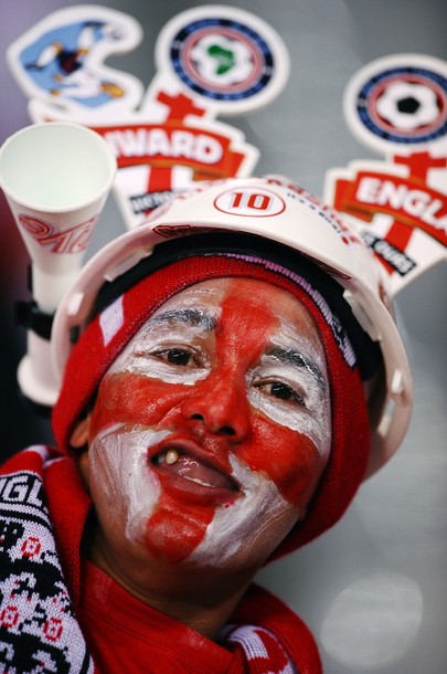 Fans dressed and cheer